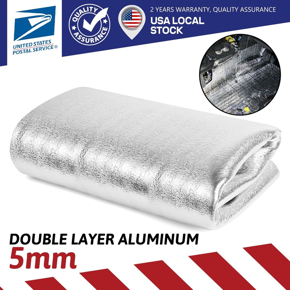 79"x39" Double Reflective Insulation Mat Foam Core Radiant Thermal Insulation
