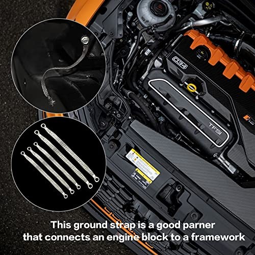 Universal Flat Braided Copper Ground Strap,Professional Vehicle Grounding