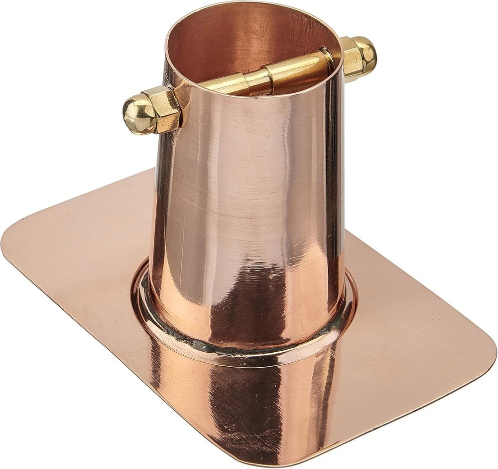 Universal Copper Gutter Clip Funnel - Quick Install Rain Chain Adapter