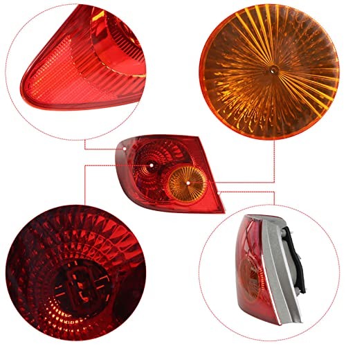 Outer Piece Rear Tail Light Driver Left Side Replacement for 2003-2008 Corolla