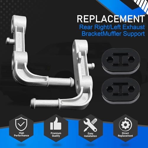 Exhaust Bracket Muffler Support Assembly Kit - Rear Left & Left + Right side
