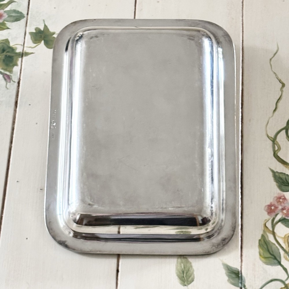 Vintage Silver Plate Platter Divided Serving Dish Two Sections
