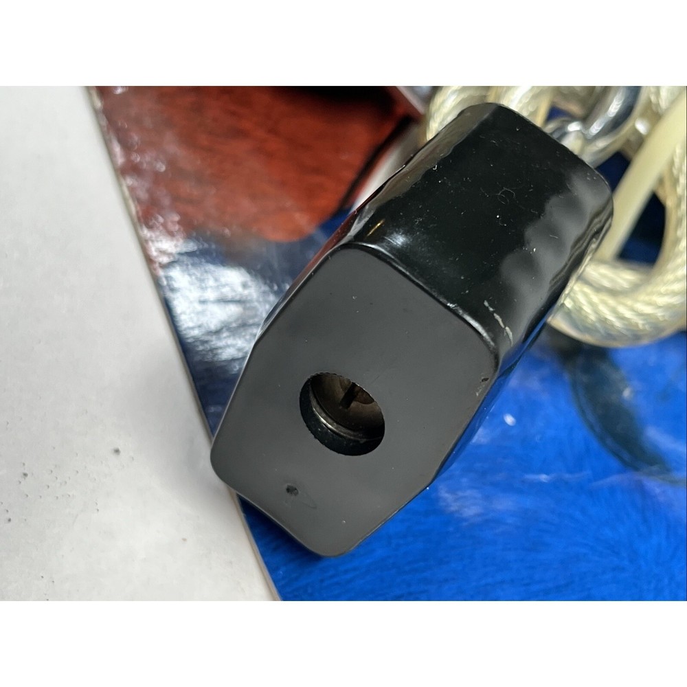 Master Lock 6' Coated Security Cable w/ 2 Key & Combination Padlocks
