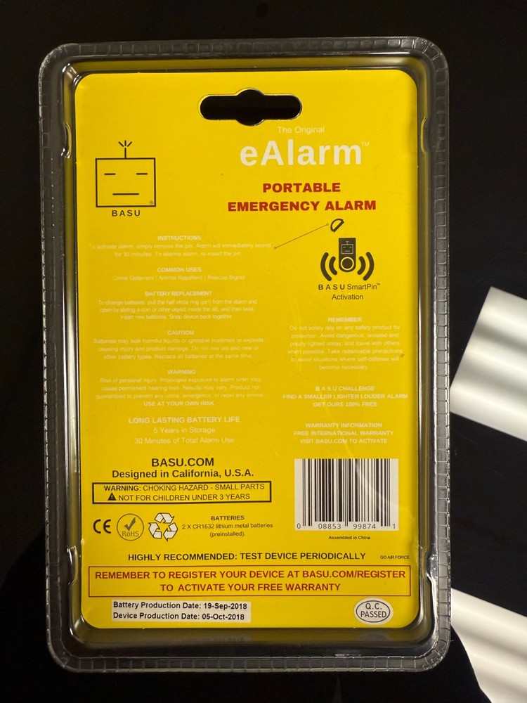 BASU eAlarm 120DB - Yellow