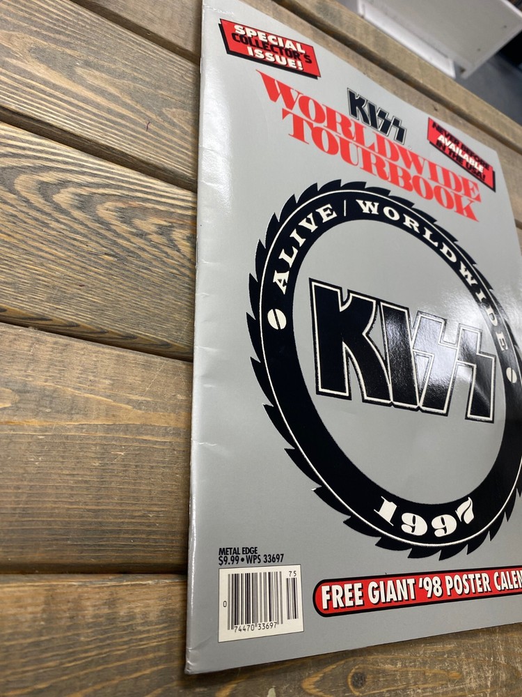 KISS Alive Worldwide 1997 Tourbook Tour Book Collector Book 1998 Poster Calendar