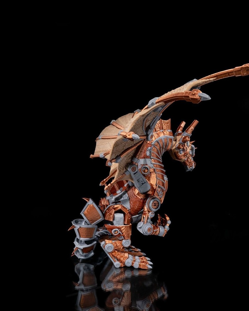 Epic Steampunk Dragon Statue – 3D Printed Dragon Sculpture