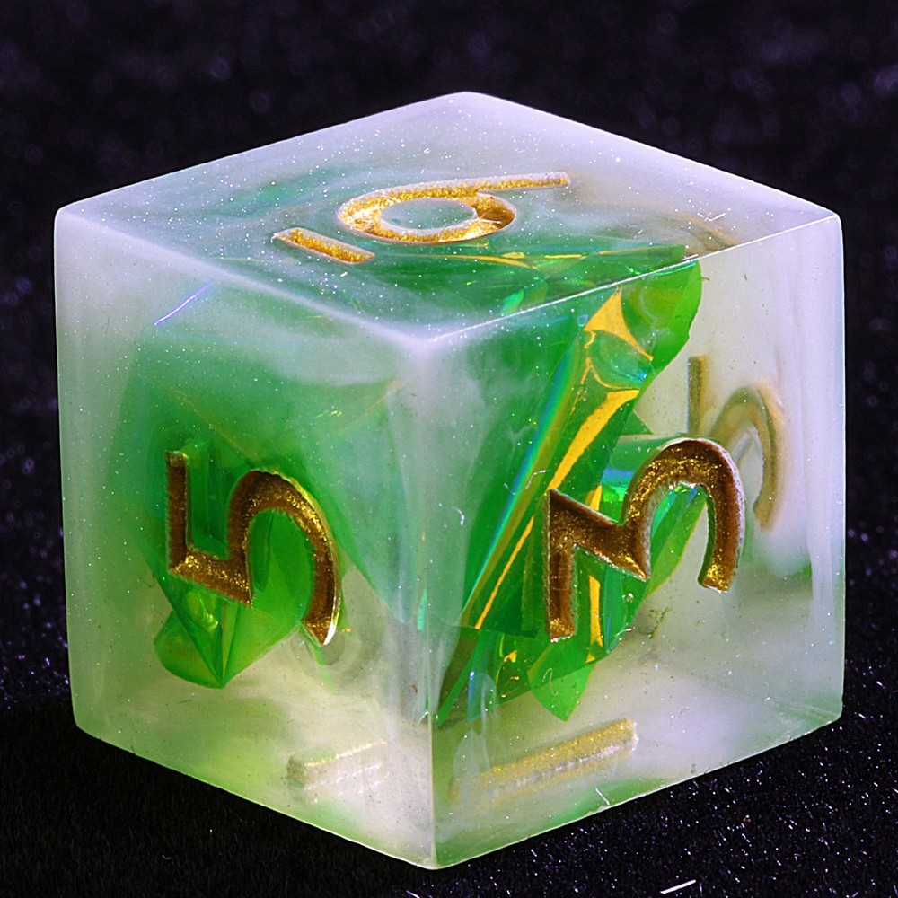 9 Polyhedral Set DnD Dice Aurora Borealis Forest for Dungeons Dragons RPG