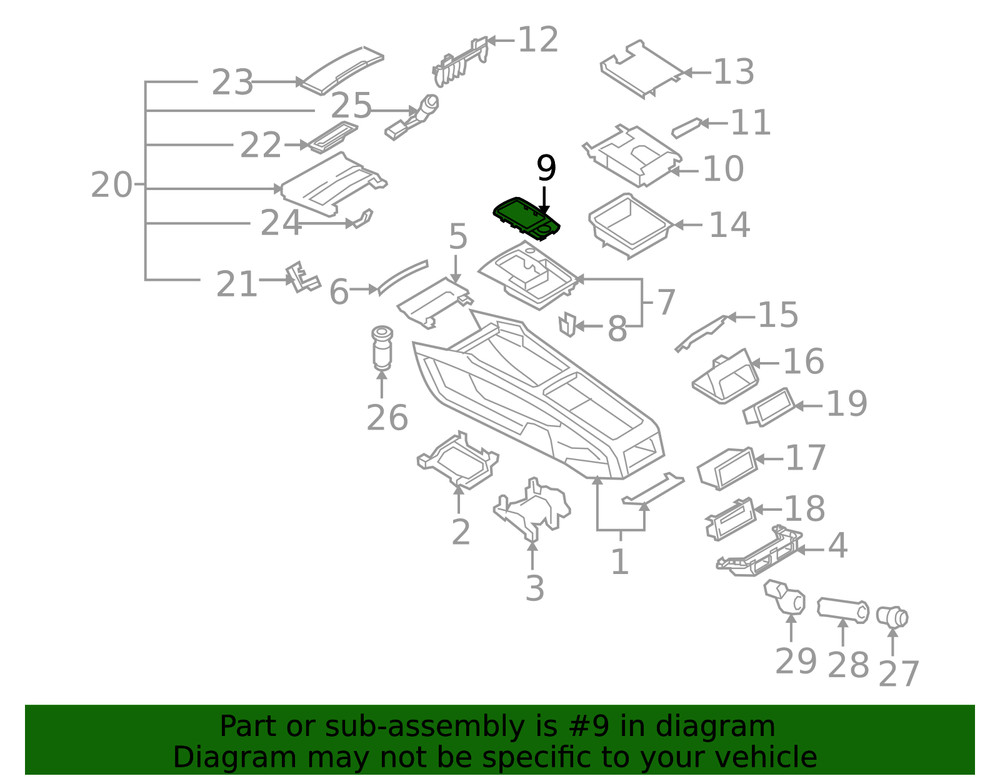 Genuine Audi Frame 4L0-864-260-A