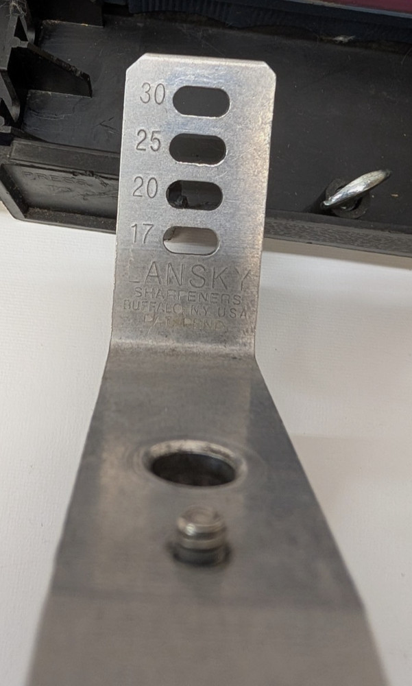 LANSKY 3 Stone Sharpening System with Instructions / Case / Box 120 280 600 Grit