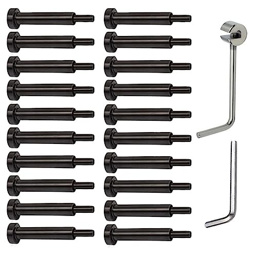1/8 Black Invisible Turnbuckle Kit,Black Cable Railing Hardware,Stainless