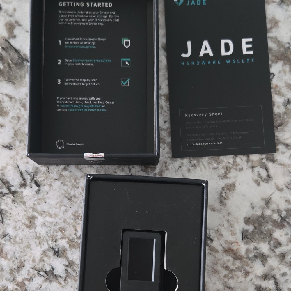 Blockstream Jade Hardware Wallet Crypto-Collectible for Cryptocurrency Security
