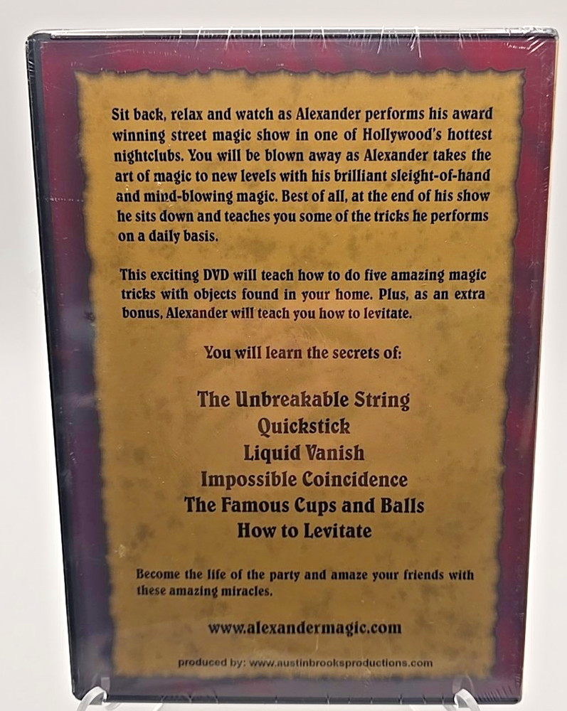 Alexander's Top Five Magic Tricks with Bonus DVD