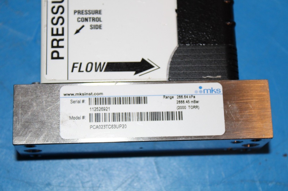 MKS Instruments PCA023TC63UP20 Pressure Controller Digital πPC RANGE 266.64Kpa