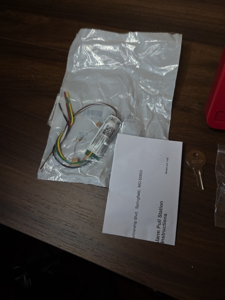 DMP 850D Manual Pull Station Metal Push Pull Red New Open Box