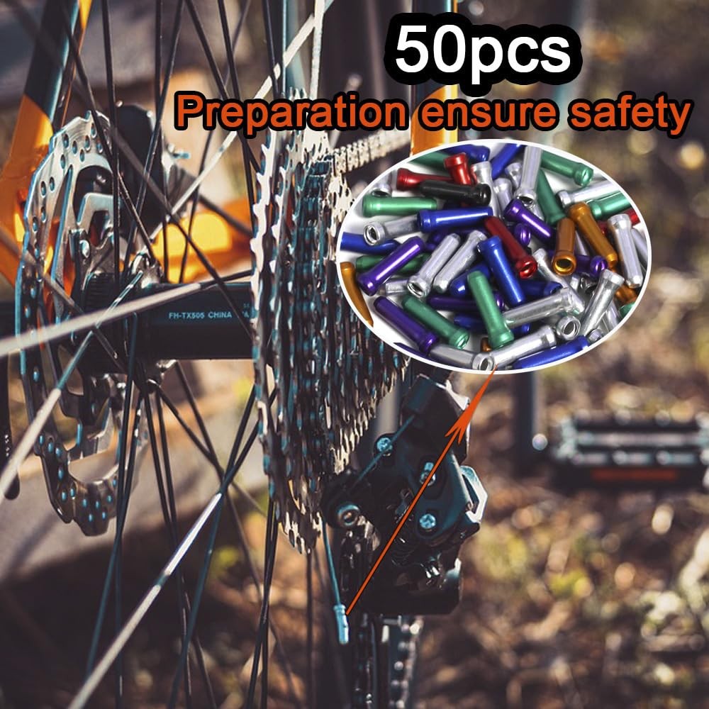 Bicycle Brake Cable Derailleur Cable Set Bikes Cable End Caps, Bike Shift Cab...