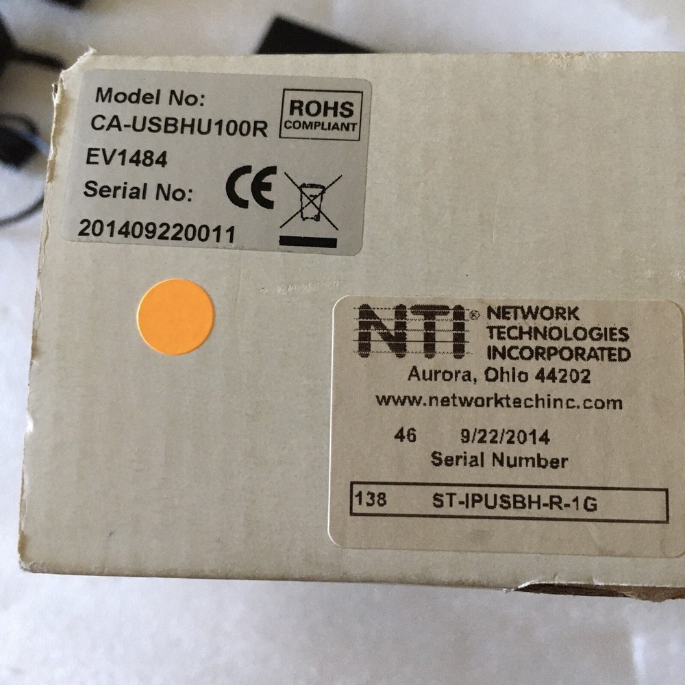 NTI ETHERNET MULTI-MEDIA KVM EXTENDER SEPARATE TRANSMITTER & RECEIVER