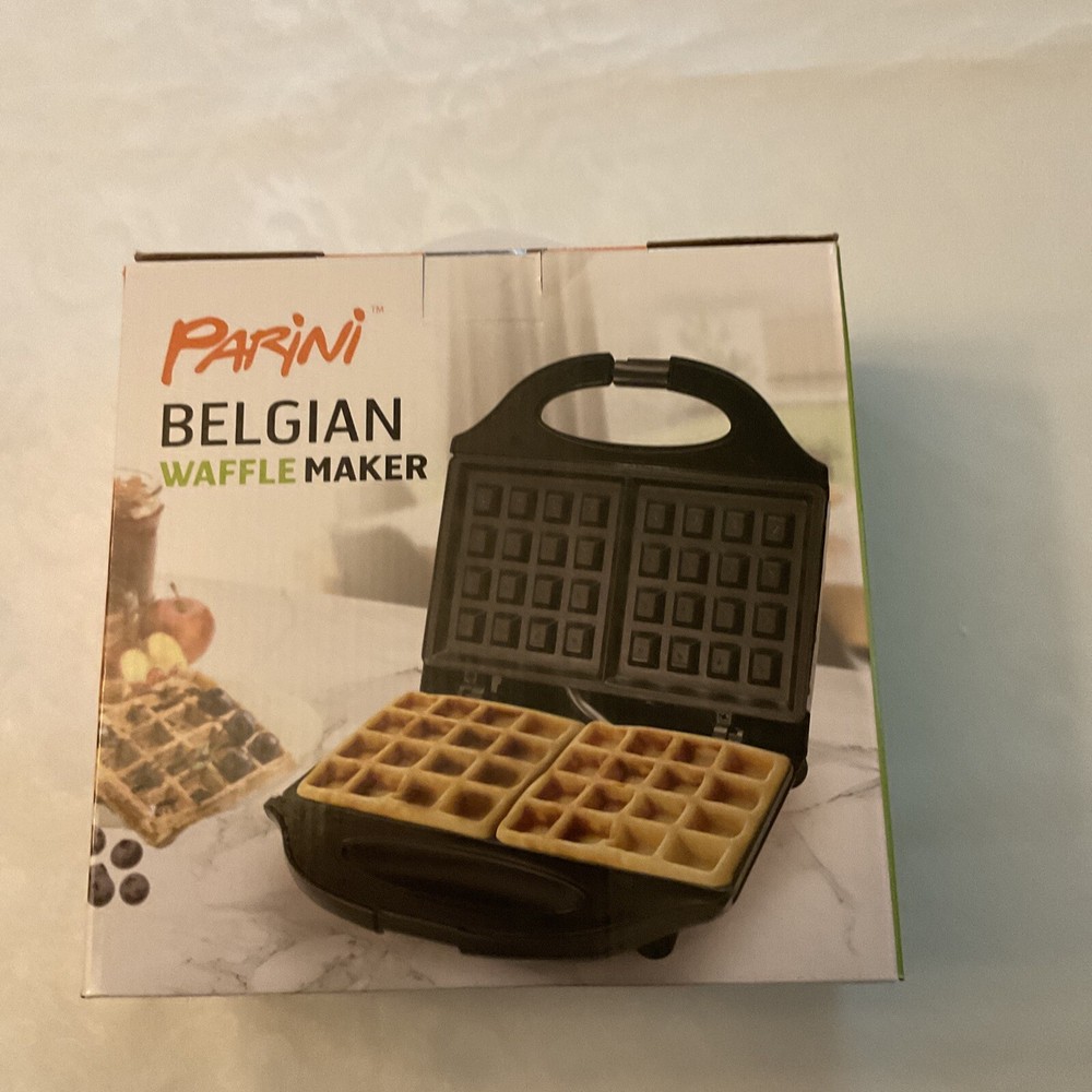 Parini Belgian Waffle Maker Electric. Indicator Light When Ready. New In Box.