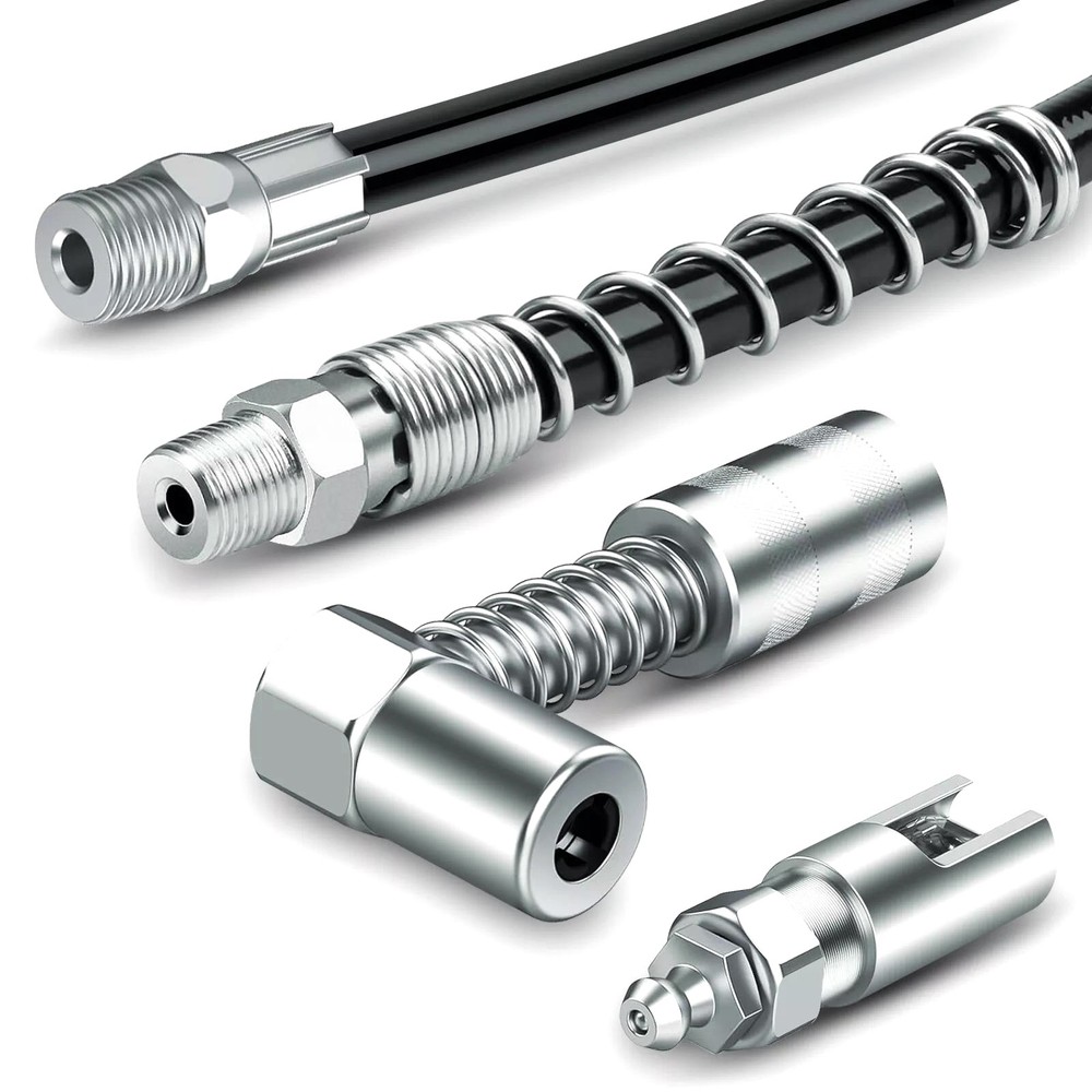 1 Set Grease Nozzle Adapter Grease Gun-Accessory 90 Degree Coupler Adapter Tool
