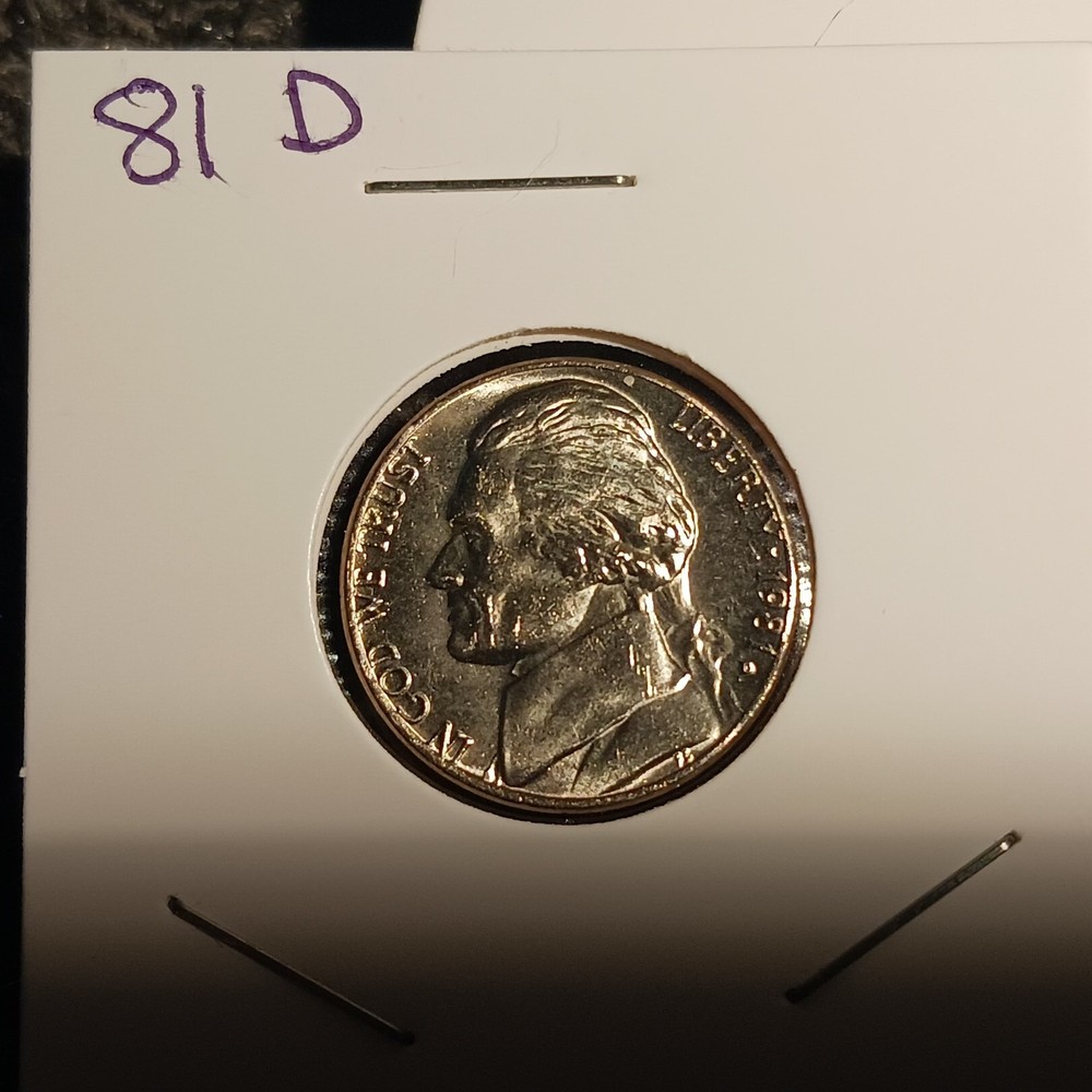 1981 D Jefferson Nickel  BU