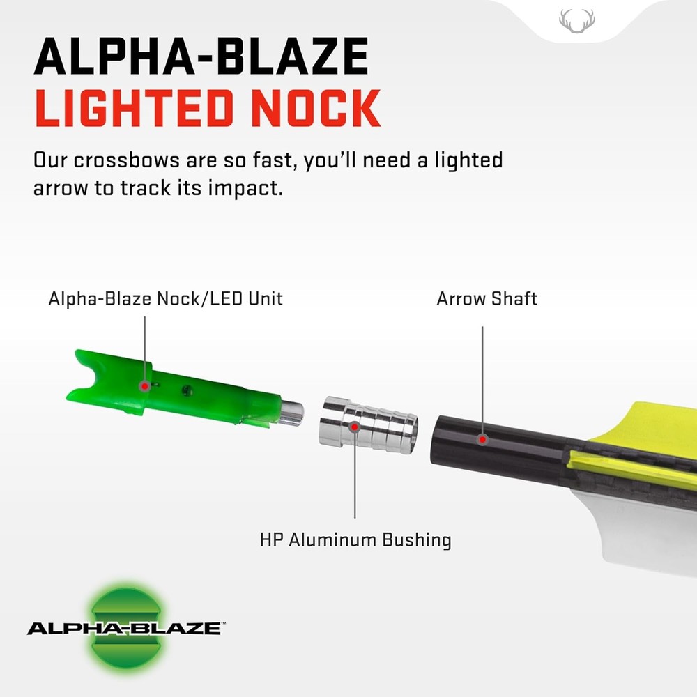 TenPoint Alpha-Blaze Lighted Crossbow Nock Green