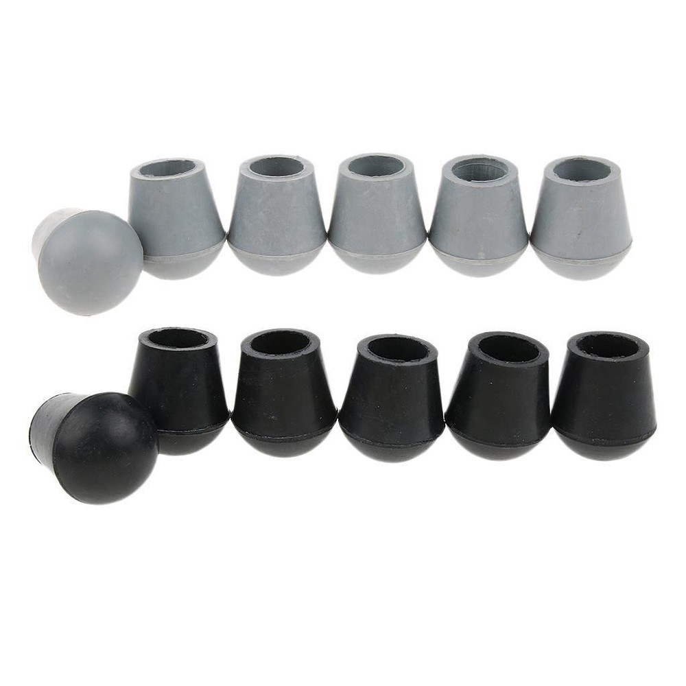 6pcs Rubber Triangle Cane Stool Crutches 3/4 in
