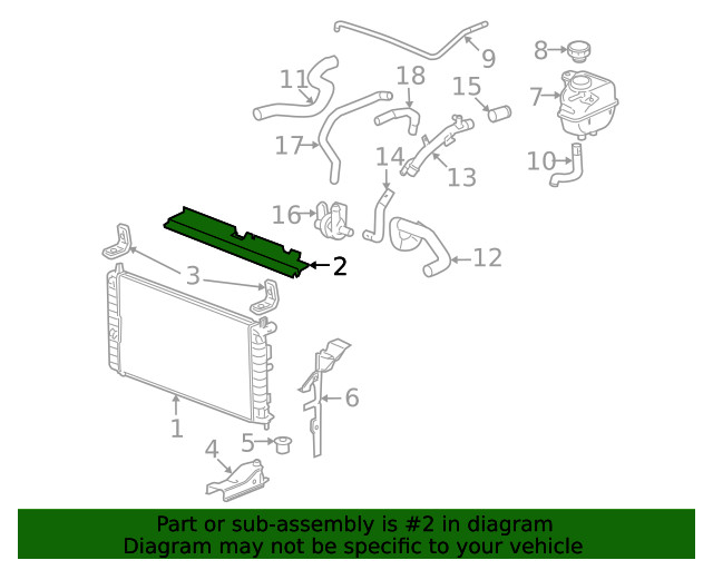 Genuine GM Intake Air Splash Shield 25837247
