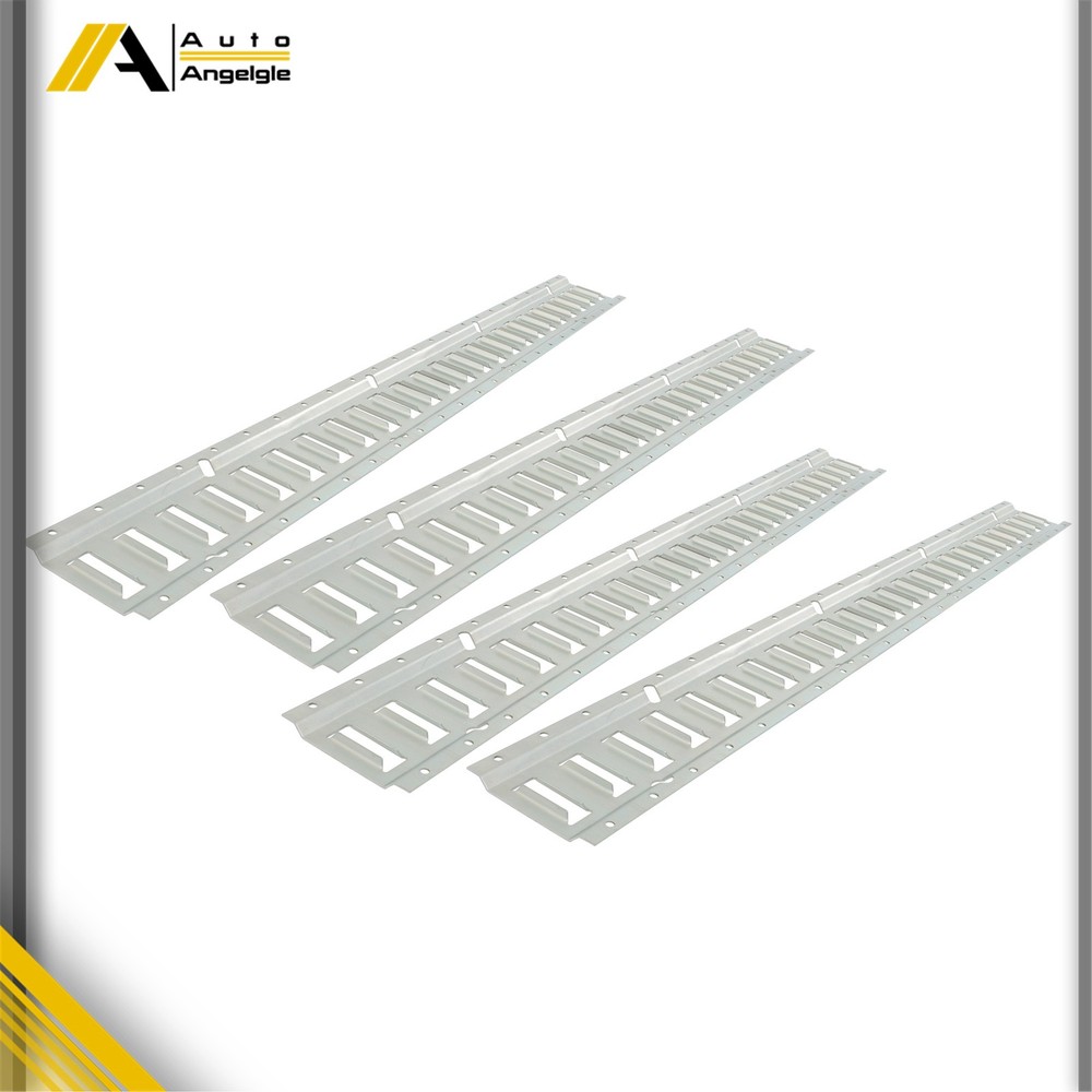(4 Pack) 4' E Track Tie Down Rail Kit For Motorcycle Tie Downs Garages Vans