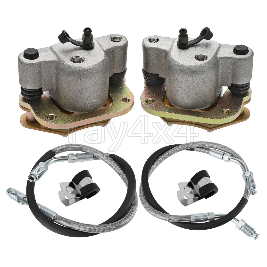 Front Brake Calipers & Hose Lines for Polaris Trail Blazer 250 1991 1992-1998