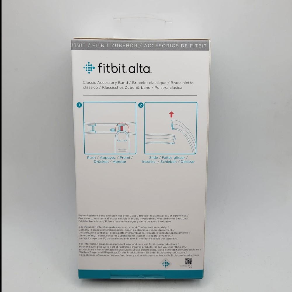 Fitbit Alta Classic Accessory Band Light Blue Size Small (S/P) Sealed Box