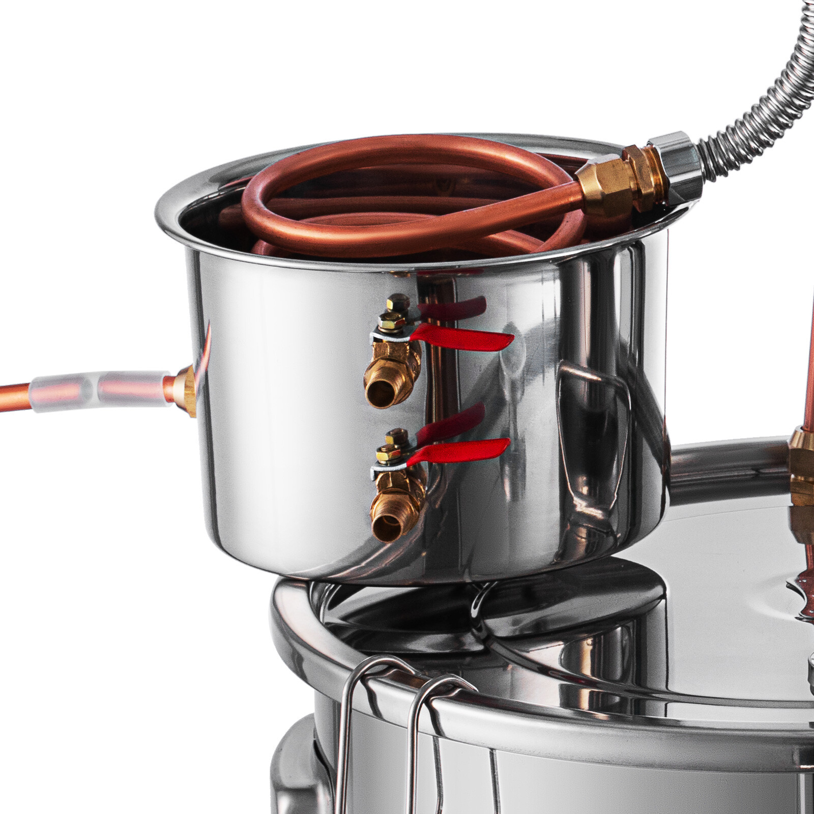 13.2 Gallon 3 Pots Moonshine Still Water Wine Alcohol Distiller Brewing Kit