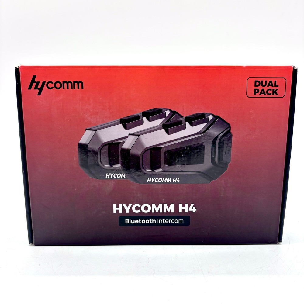 Hycomm H4 Wireless Bluetooth Motorcycle Intercom Dual Pack