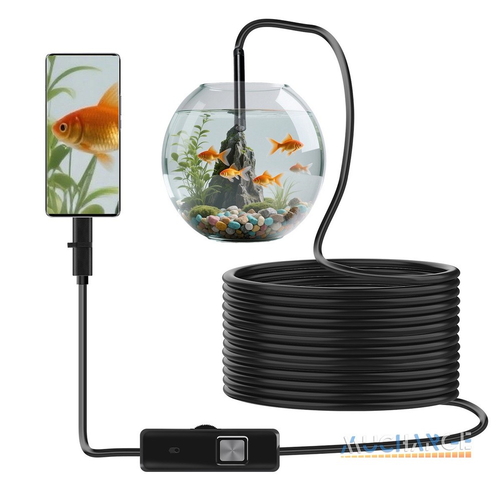 16.4ft Endoscope Camera with Light Inspection Camera Waterproof For Android PC