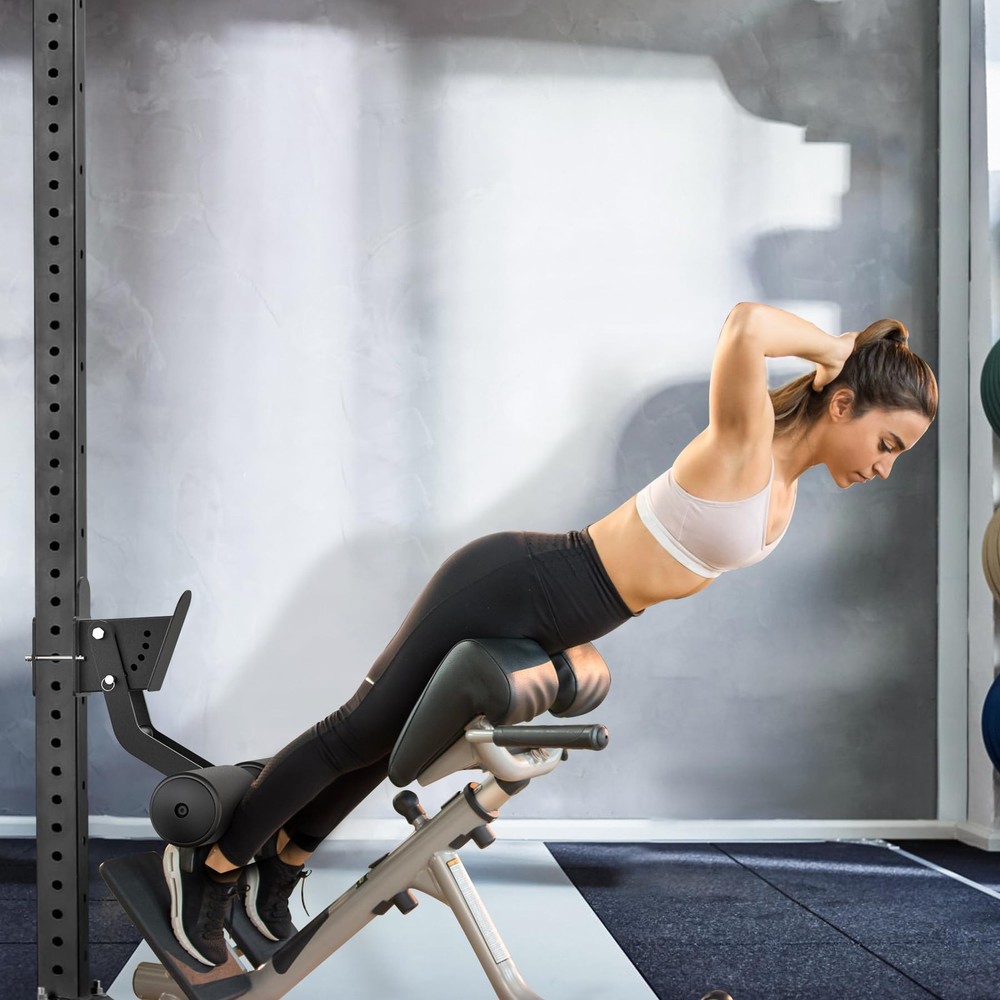 Nordic Hamstring Curl Squat Rack Attachment for 2" x 2" Power Rack with 5/8" ...