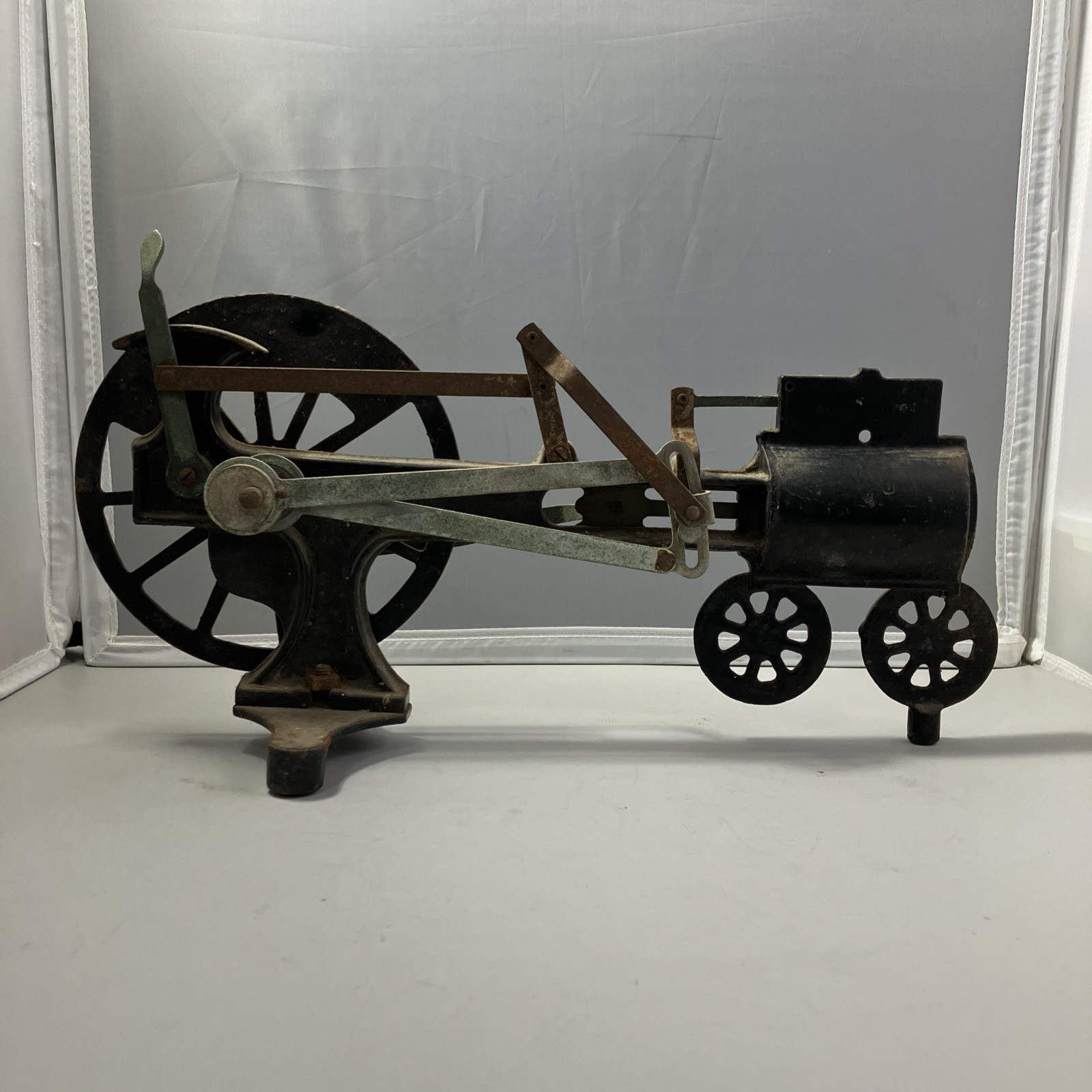 Antique Cast Iron Cutaway Steam Engine Classroom Demonstrator