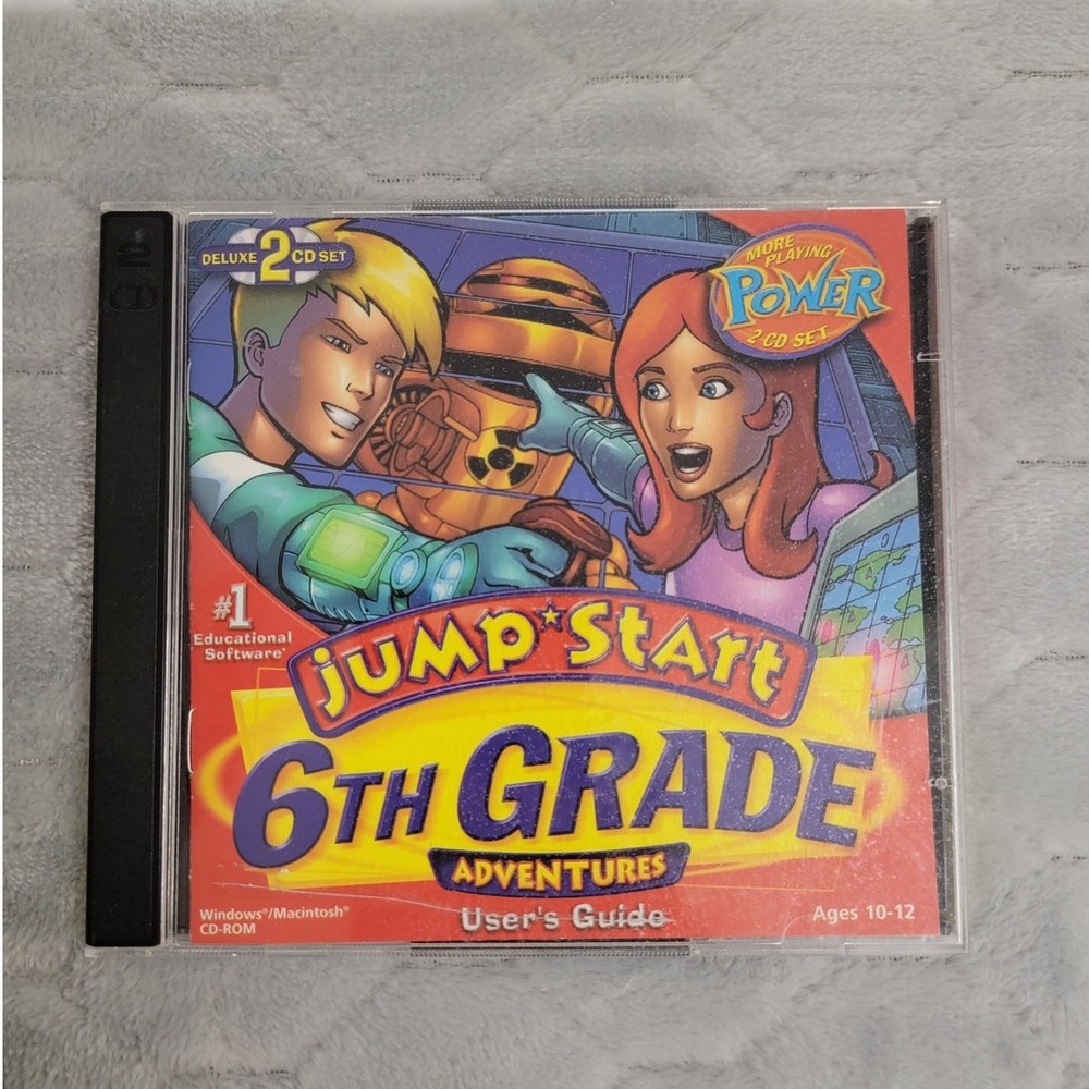 JumpStart 6th Grade Adventures Deluxe 2-CD Set Windows Mac Educational