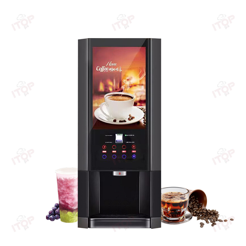 Commercial Coffee Machine Multi-Function Hot Cold Instant Coffee Maker 110V/220V