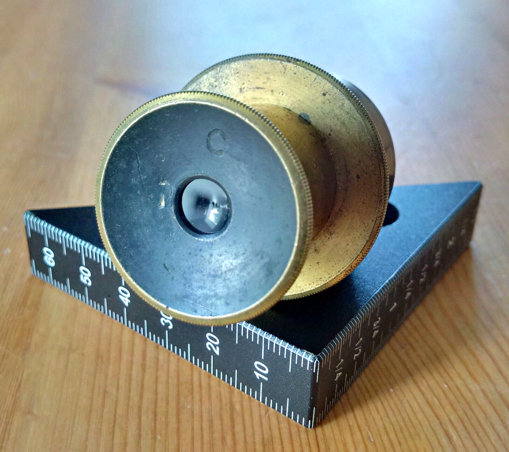 Antique English Microscope Component - Wide Angle Eyepiece - c. 1840-1850 onward