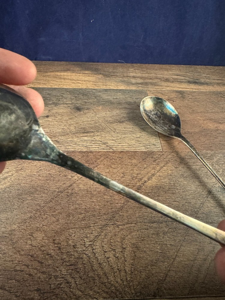 EPNS Silverplated Salad Server Set Plain Pattern Modern Design