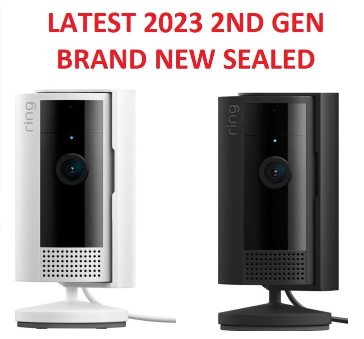 Ring Indoor Cam 2nd Gen 2023 Plug-In Privacy Cover, 2-Way Talk, White or Black