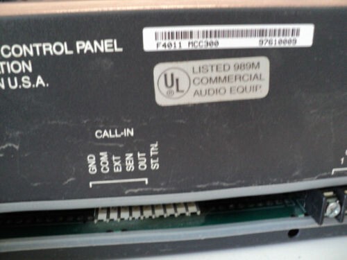 RAULAND-BORG MCC300 INTERCOM MASTER CONTROL PANEL USED - USA FAST SHIPPING
