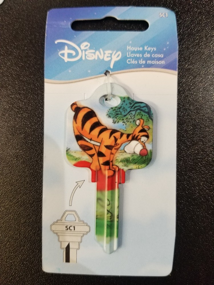DISNEY TIGGER SCHLAGE SC1 KEYBLANK - READ DETAILS BELOW