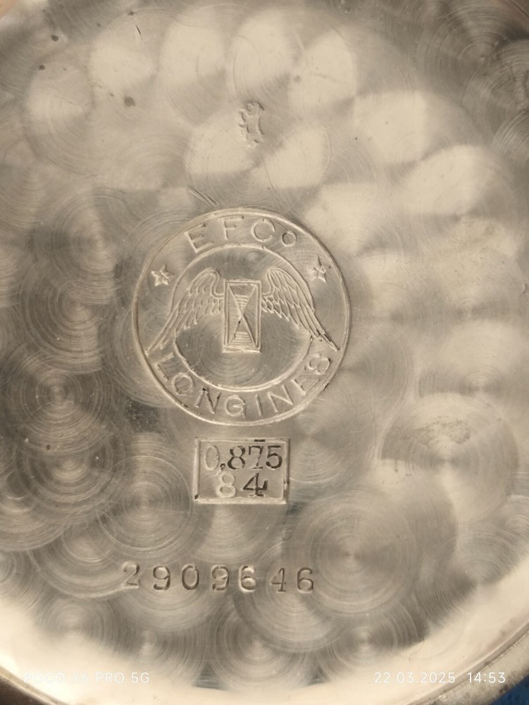 Longines Antique Silver Poсket Watch 48 mm working