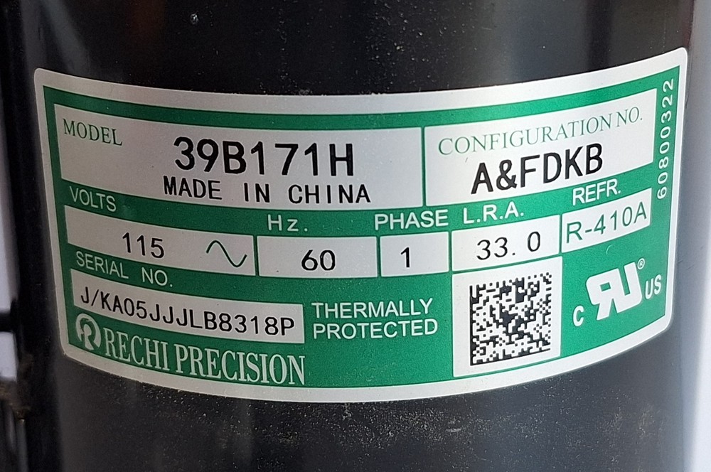 Rechi Precision 39B171H, Compressor for AC Black&Decker BPACT08WT