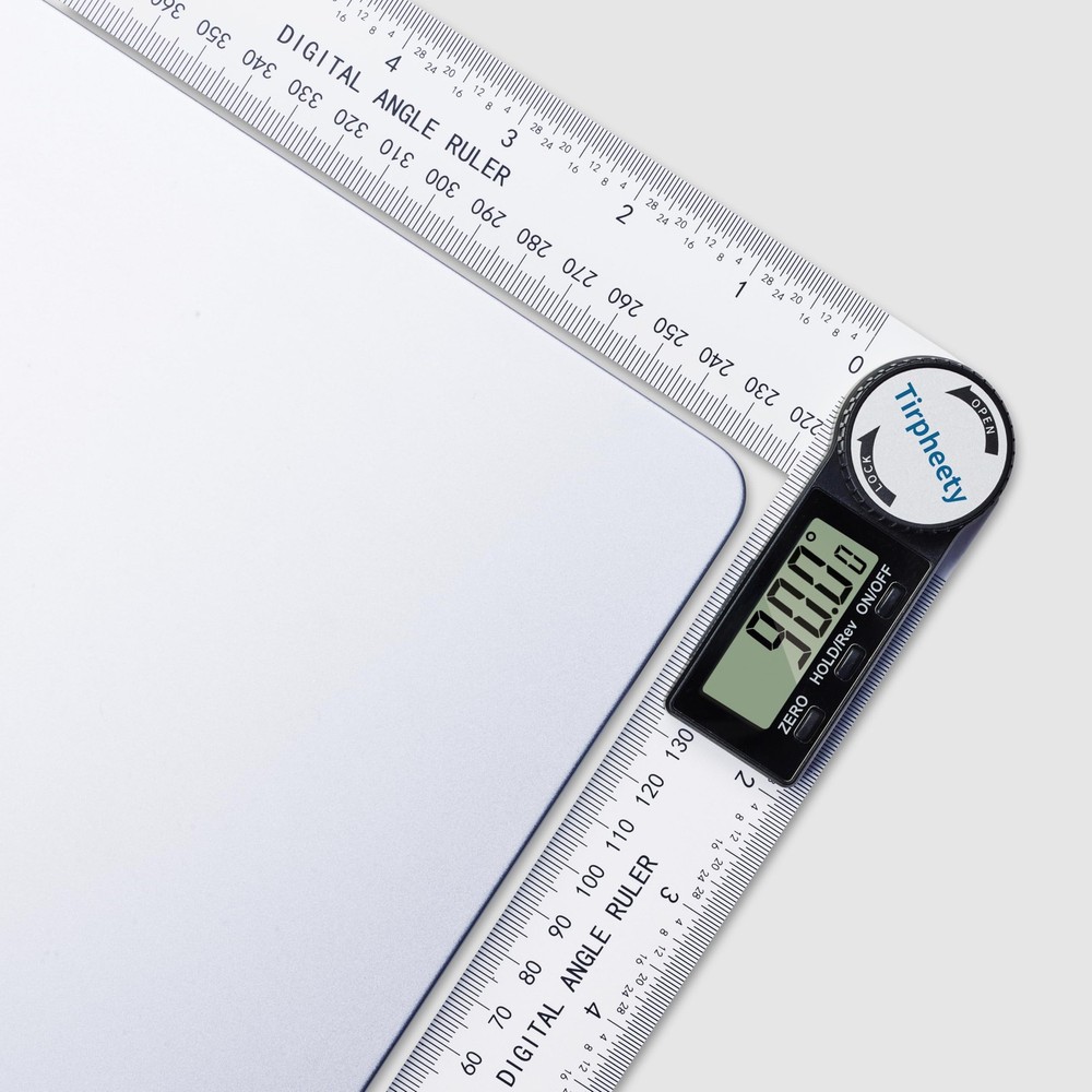 Tirpheety Digital Angle Finder Protractor, 3rd Generation Quick 7inch, White