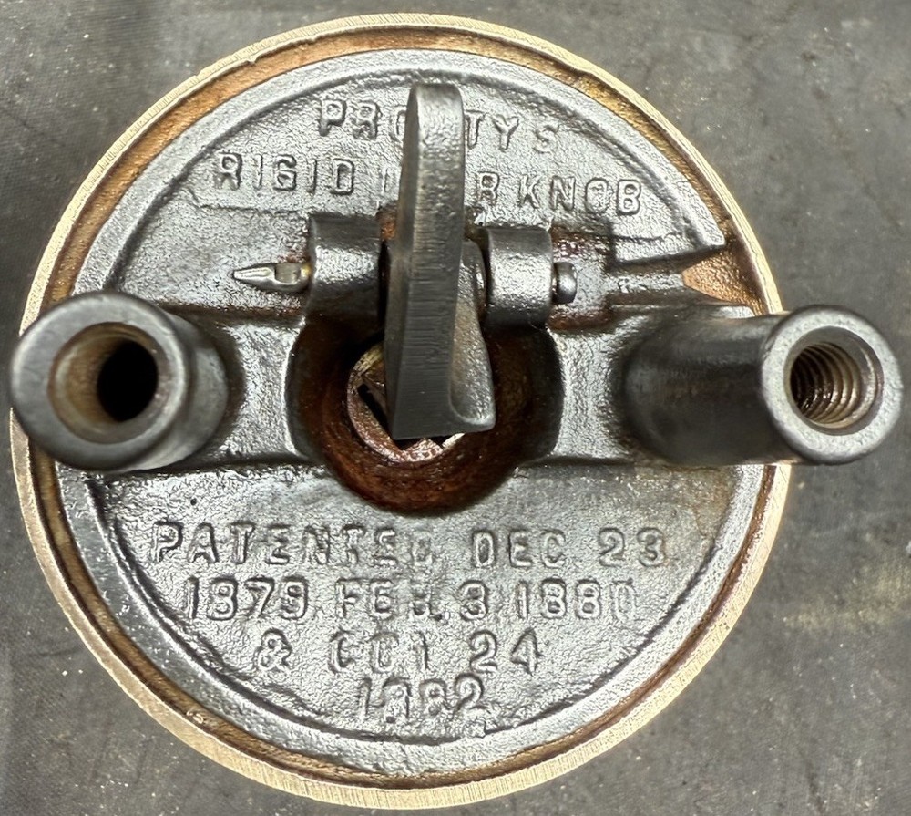 Push Button Door Knobs - Brass And Porcelain Designed By Augustus Prouty 1880
