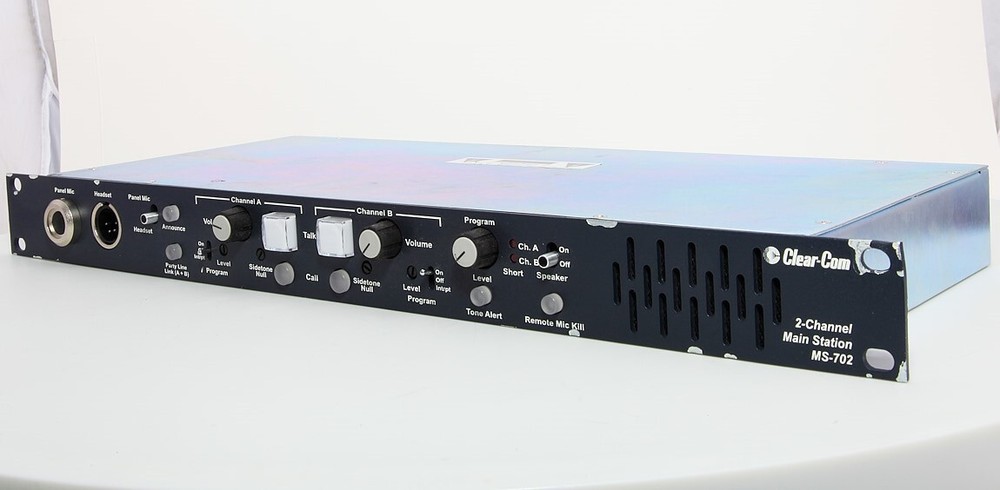 Used ClearCom Encore MS702 MS-702 Wired Intercom Rack Mount Main Base Station