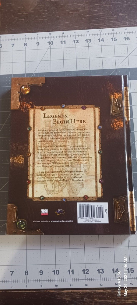 Dungeons & Dragons Epic Level Handbook Handbook