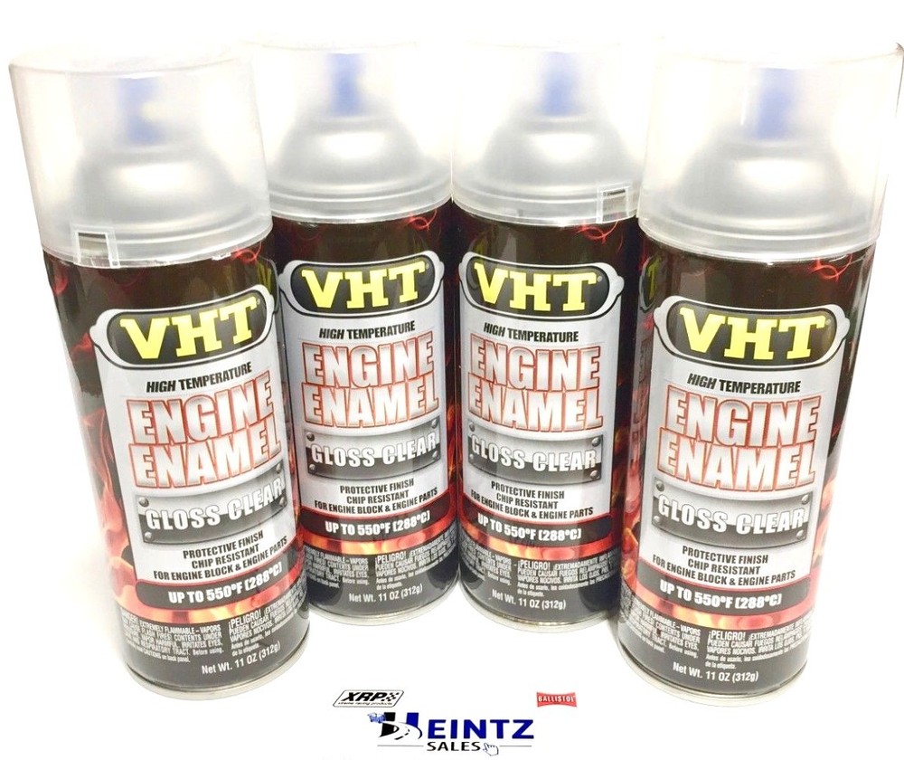 VHT SP145(4) High Temperature Engine Enamel 11oz-Gloss Clear-Racing Engine Paint