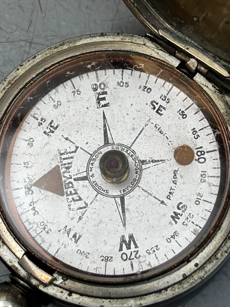 Antique WWI Era Ceebynite Compass Short & Mason