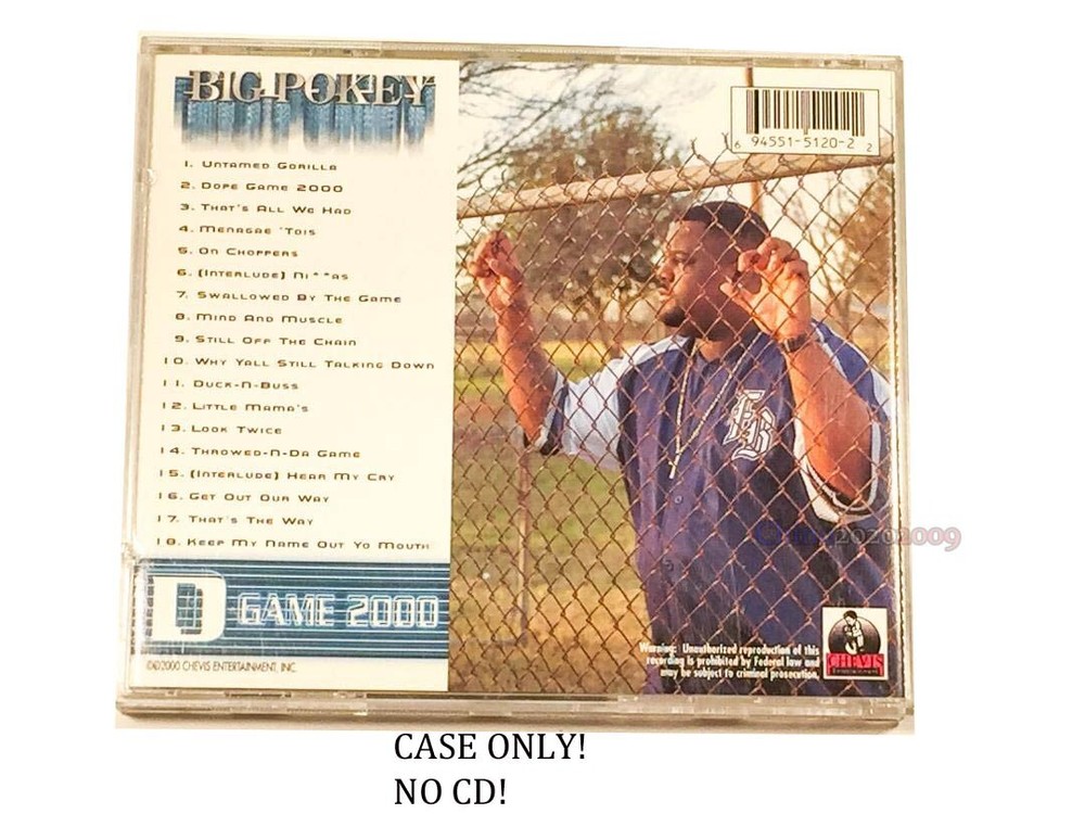 *Case Only* Big Pokey- D Game 2000-Chevis Entertainment * NO CD*